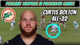 Film Breakdown: Curtis Bolton is the Biggest Surprise for the Miami Dolphins this Preseason