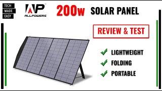 AllPowers 200w Solar Panel SP033 Folding Portable Solar Panel