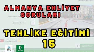 Tehlike Eğitimi 15 | Bisikletli Sollama, Yabani Hayvanlar  | Almanya Ehliyet Sınavı Soruları 2024