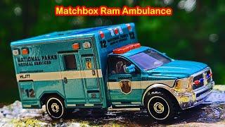 Opening 2023 Matchbox Collectors Ram Ambulance in Parks livery