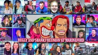 Buggy and Shanks Reunion At Marineford Reaction Mashup | One Piece Episode 489