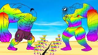 Rescue RAINBOW HULK & SPIDERMAN From Team MONSTER RADIATION : Returning From The Dead SECRET - FUNNY