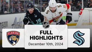 NHL Highlights | Panthers vs. Kraken | December 10, 2024