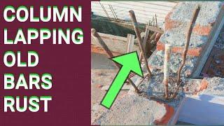 COLUMN LAPPING||REINFORCEMENT LAPPING IN COLUMN|| LAPPING LENGTH|| CRANK BARS