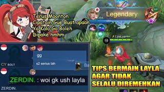 TUTORIAL LAYLA SOLO RANK DI RANK TINGGI, Agar Tidak Selalu Di Remehkan - MOBILE LEGENDS