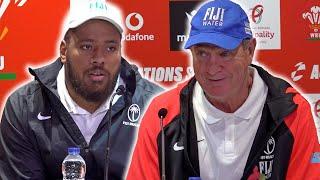 Mick Byrne and Tevita Ikanivere post-match press conference | Wales 19-24 Fiji