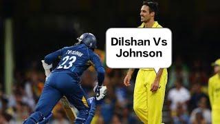 Dilshan Smash Six 4's in one over against Johnson |स्कूप शॉट निर्माता fight  | #cricket #australia