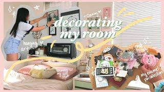 Cleaning & Decorating My Room with Art + Enamel Pin Collection | CoolRiceBunnies