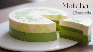 Double Layer Matcha Cheesecake Recipe | 双层抹茶芝士蛋餻  Deliciously Easy Recipe!