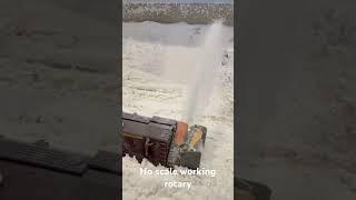 Ho scale working snow plow