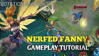 NERFED FANNY GAMEPLAY TUTORIAL #7 | BEST BUILD AND JUNGLE ROTATION FOR FANNY 2022 - mlbb