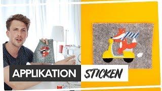 ️ Applikation sticken mit der Stickmaschine?  (Anleitung)