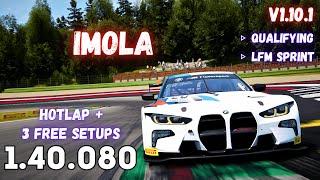 BMW M4 GT3 | IMOLA 1.40.0 | HOTLAP + FREE SETUP | ACC v1.10