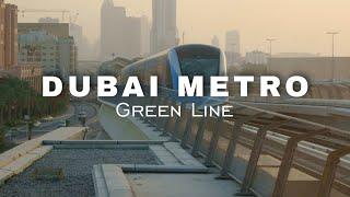 Dubai Metro Green Line - Etisalat Metro Station to Burjuman Metro Station 