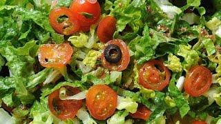 Potato, olive and lettuce salad Mexican Food