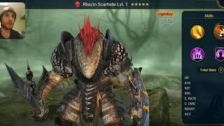 My Rhazin Build | NEW Tournament and Fusion | SCARHIDE THE FUSABLE IN 1.9 RAID: Shadow Legends