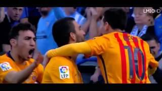 Lionel Messi Volley Goal Vs Malaga 23|01|16