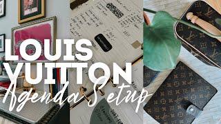 Louis Vuitton Agenda Setup | Cloth + Paper Stationary and Luxury Planning Accessories