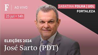 José Sarto (PDT) participa de sabatina Folha/UOL com pré-candidatos de Fortaleza