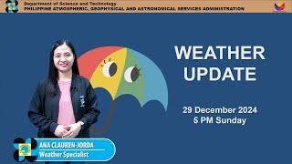 Public Weather Forecast issued at 5PM | December 29, 2024 - Sunday