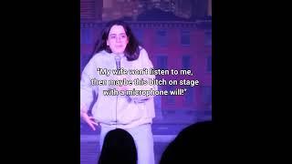 Heckler tells comedian to go to therapy - Nataly Aukar stand up