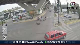  Un motociclista perdió dos dedos  luego de impactarse con un auto, sobre la Diagonal Defensores.