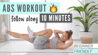 10 MIN AB WORKOUT - Day 1 of TINY WAIST CHALLENGE!