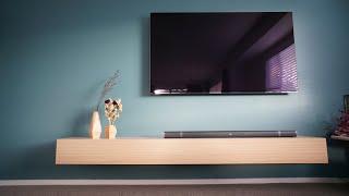 Floating Oak Plywood Entertainment Unit