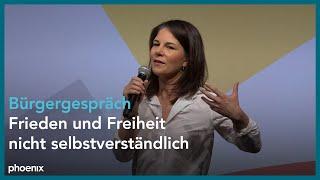 Außenministerin Annalena Baerbock (B'90/Grüne) beim Bürgergespräch | 26.05.24