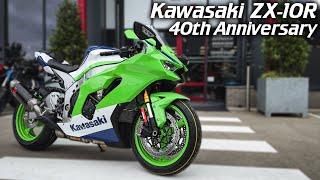 2024 Kawasaki ZX-10R 40th Anniversary Akrapovic | Walkaround | Sound