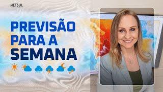 10/02/2025 - Previsão do tempo para a semana | METSUL