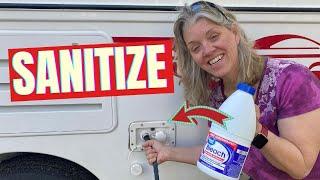 How to Sanitize Your RV Water System - RV Water Tank Cleaning