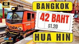 Budget-Friendly Adventure: Train from Bangkok to Hua Hin | Unbelievable value [4K]