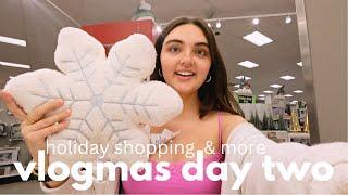 VLOGMAS DAY 2  GETTING INTO THE CHRISTMAS SPIRIT️ | shopping, holiday drinks, WICKED & more!