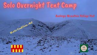 Solo Wild Camping Snowy Northumberland Mountains #wildcamping