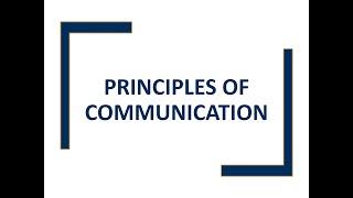 Principles of Communication