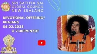 Sri Sathya Sai Global Council New Zealand Bhajans/Offering || 06/03/2025