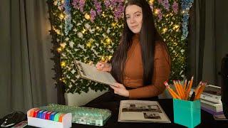 ASMR Apartment Leasing Role Play (writing, typing, stamping, magazine, plastic crinkles)