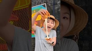 Richmond night market food recommendations viral cheesy coin from bank of canaday #food #shortsfood