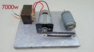 21000RPM DC Motor Make 230V AC Alternator Current 7000W Free Energy Generator use transformer