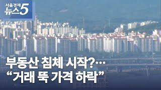 부동산 침체 시작?…“거래 뚝 가격 하락”