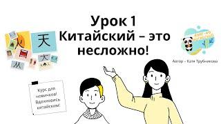 УРОК 1: Простейшие иероглифы. Китайский для начинающих. Китайский - это просто!