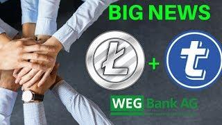 BIG NEWS: Litecoin + TokenPay Partnership and 9.9% stake in WEG Bank - Today's Crypto News