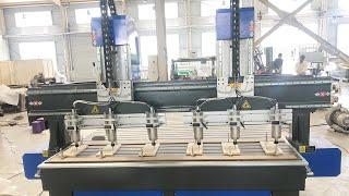 6 Heads CNC Wood Relief Engraving Machine 2000*2500mm