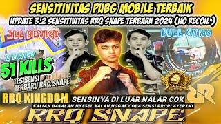 SENSITIVITAS PUBG MOBILE TERBAIKUPDATE 3.2 SENSITIVITAS RRQ SNAPE TERBARU 2024 (NO RECOIL )