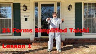 24 Forms Simplified Taichi Tutorial Lesson 1 Chinese traditional marshal art Taichi exercise