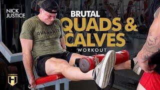 Brutal Quads & Calves Workout | NPC Physique Competitor Nick Justice