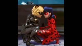 Ladynoir ‍⬛ It's losing her 🫶 #ladynoir #ladybug #chatnoir #miraculous #edit #shortsfeed #fyp