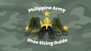 Philippine Army Shoe Sizing Guide