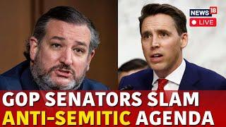 Senate Judiciary Committee Hearing LIVE | Senator Cruz BLASTS Antisemitic Protestor | US News | N18G